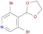 Pyridine, 3,5-dibromo-4-(1,3-dioxolan-2-yl)-