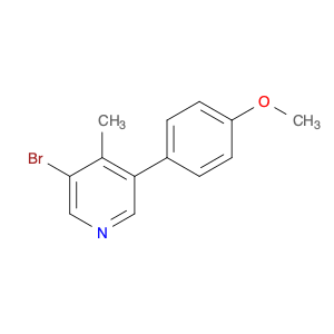 Pyridine, 3-bromo-5-(4-methoxyphenyl)-4-methyl-