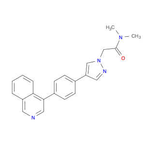 2-(4-(4-(异喹啉-4-基)苯基)-1H-吡唑-1-基)-N,N-二甲基乙酰胺