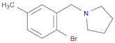 1-[(2-Bromo-5-methylphenyl)methyl]-pyrrolidine