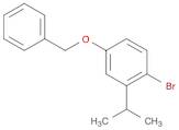 Benzene, 1-bromo-2-(1-methylethyl)-4-(phenylmethoxy)-