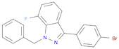 1H-Indazole, 3-(4-bromophenyl)-7-fluoro-1-(phenylmethyl)-