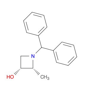 3-Azetidinol, 1-(diphenylmethyl)-2-methyl-, (2R-cis)-