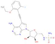 7-[5-[(氨基磺酰基)氨基]-5-脱氧-β-D-呋喃糖基]-5-[2-(2-乙氧基-6-氟苯基)乙炔基]-7H-吡咯并[2,3-d]嘧啶-4-胺