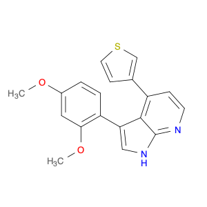 3-(2,4-二甲氧基苯基)-4-(3-噻吩基)-1H-吡咯并[2,3-b]吡啶