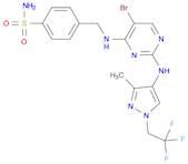 4-(((5-溴-2-((3-甲基-1-(2,2,2-三氟乙基)-1H-吡唑-4-基)氨基)嘧啶-4-基)氨基)甲基)苯磺酰胺