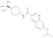 7-(二氟甲氧基)-N-[反式-4-(1-羟基-1-甲基乙基)环己基]-3-喹啉甲酰胺