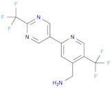 (5-(trifluoromethyl)-2-(2-(trifluoromethyl)pyrimidin-5-yl)pyridin-4-yl)methanamine