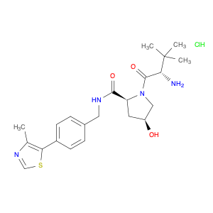 (2S,4S)-1-[(2S)-2-氨基-3,3-二甲基-丁酰基]-4-羟基-N-[[4-(4-甲基噻唑-5-基)苯基]甲基]吡咯烷-2-甲酰胺盐酸盐