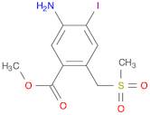 Methyl 5-amino-4-iodo-2-((methylsulfonyl)methyl)benzoate