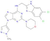 N-[(5,6-二氯-1H-苯并咪唑-2-基)甲基]-9-(1-甲基-1H-吡唑-4-基)-2-(4-吗啉基)-9H-嘌呤-6-胺