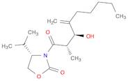 (4S)-3-[(2S,3S)-3-Hydroxy-2-methyl-4-methylene-1-oxononyl]-4-(1-methylethyl)-2-oxazolidinone