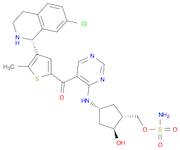 [(1R,2S,4R)-4-[[5-[[5-[4-((1R)-7-氯-1,2,3,4-四氢异喹啉-1-基)-5-甲基噻吩-2-基]羰基]嘧啶-4-基]氨基]-2-羟基环戊基]甲基磺酸甲酯