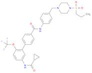 5'-[(环丙基甲酰)氨基]-N-[4-[4-(丙基磺酰基)-1-哌嗪基]甲基]苯基]-2'-(三氟甲氧基)[1,1'-联苯]-4-甲酰胺
