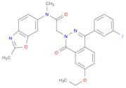 2-(7-Ethoxy-4-(3-fluorophenyl)-1-oxophthalazin-2(1H)-yl)-N-methyl-N-(2-methylbenzo[d]oxazol-6-yl)a…