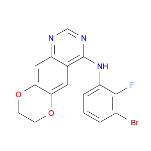 N-(3-Bromo-2-fluorophenyl)-7,8-dihydro-[1,4]dioxino[2,3-g]quinazolin-4-amine