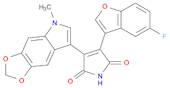 3-(5-Fuorobenzofuran-3-yl)-4-(5-methyl-5H-[1,3]dioxolo[4,5-f]indol-7-yl)-1H-pyrrole-2,5-dione