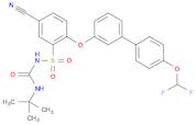 N-(tert-Butylcarbamoyl)-5-cyano-2-((4'-(difluoromethoxy)-[1,1'-biphenyl]-3-yl)oxy)benzenesulfonami…