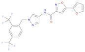 N-(1-(2,4-Bis(trifluoromethyl)benzyl)-1H-pyrazol-4-yl)-5-(furan-2-yl)isoxazole-3-carboxamide