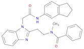 N-(2-(1-(2-((2,3-Dihydro-1H-inden-5-yl)amino)-2-oxoethyl)-1H-benzo[d]imidazol-2-yl)ethyl)-N-methyl…