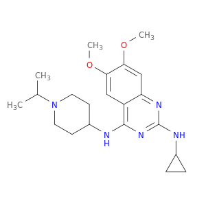 N2-Cyclopropyl-N4-(1-isopropylpiperidin-4-yl)-6,7-dimethoxyquinazoline-2,4-diamine