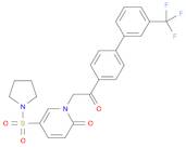 1-(2-Oxo-2-(3'-(trifluoromethyl)-[1,1'-biphenyl]-4-yl)ethyl)-5-(pyrrolidin-1-ylsulfonyl)pyridin-...