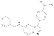 4-[5-(3-Pyridylmethylamino)pyrazolo[1,5-a]pyrimidin-3-yl]benzamide