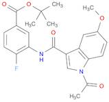 tert-Butyl 3-(1-acetyl-5-methoxy-1H-indole-3-carboxamido)-4-fluorobenzoate