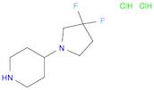 4-(3,3-Difluoropyrrolidin-1-yl)piperidine dihydrochloride