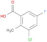 3-Chloro-5-fluoro-2-methylbenzoicacid