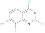 7-Bromo-2,4-dichloro-8-fluoro-quinazoline