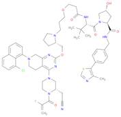 (2S,4R)-1-((S)-2-(3-(3-((S)-2-(((7-(8-Chloronaphthalen-1-yl)-4-((S)-3-(cyanomethyl)-4-(2-fluoroacr…