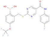 (2-(((5-((4-Fluorophenyl)carbamoyl)pyrimidin-2-yl)thio)methyl)-4-(trifluoromethoxy)phenyl)boroni...