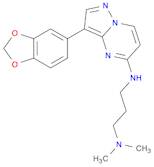 N1-(3-(Benzo[d][1,3]dioxol-5-yl)pyrazolo[1,5-a]pyrimidin-5-yl)-N3,N3-dimethylpropane-1,3-diamine