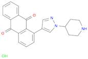 1-(1-(Piperidin-4-yl)-1H-pyrazol-4-yl)anthracene-9,10-dione hydrochloride