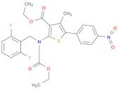 Ethyl2-((2,6-difluorobenzyl)(ethoxycarbonyl)amino)-4-methyl-5-(4-nitrophenyl)thiophene-3-carboxyla…