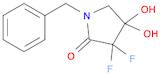 1-benzyl-3,3-difluoro-4,4-dihydroxypyrrolidin-2-one