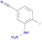 4-fluoro-3-hydrazinylbenzonitrile