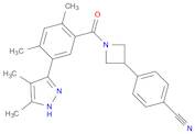 4-(1-(5-(4,5-Dimethyl-1H-pyrazol-3-yl)-2,4-dimethylbenzoyl)azetidin-3-yl)benzonitrile