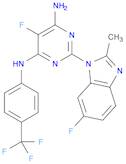 5-fluoro-2-(6-fluoro-2-methyl-1H-benzimidazol-1-yl)-N<sup>4</sup>-[4-(trifluoromethyl)phenyl]-4,6-…