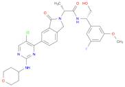 (R)-2-(6-(5-Chloro-2-((tetrahydro-2H-pyran-4-yl)amino)pyrimidin-4-yl)-1-oxoisoindolin-2-yl)-N-((S)…