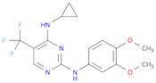 N<sup>4</sup>-cyclopropyl-N<sup>2</sup>-(3,4-dimethoxyphenyl)-5-(trifluoromethyl)-2,4-pyrimidine...