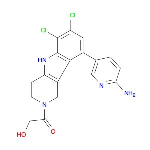 1-(9-(6-Aminopyridin-3-yl)-6,7-dichloro-1,3,4,5-tetrahydro-2H-pyrido[4,3-b]indol-2-yl)-2-hydroxyet…