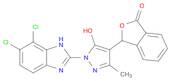 3-(1-(6,7-Dichloro-1H-benzo[d]imidazol-2-yl)-5-hydroxy-3-methyl-1H-pyrazol-4-yl)isobenzofuran-1(...