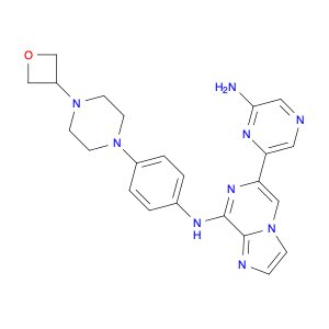 6-(6-Aminopyrazin-2-yl)-N-(4-(4-(oxetan-3-yl)piperazin-1-yl)phenyl)imidazo[1,2-a]pyrazin-8-amine