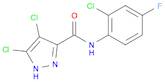 4,5-Dichloro-N-(2-chloro-4-fluorophenyl)-1H-pyrazole-3-carboxamide