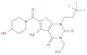 3-ethyl-6-[(4-hydroxy-1-piperidinyl)carbonyl]-5-methyl-1-(3,3,3-trifluoropropyl)-thieno[2,3-d]pyri…