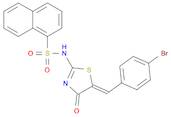 N-[5-[(4-Bromophenyl)methylene]-4,5-dihydro-4-oxo-2-thiazolyl]-1-naphthalenesulfonamide