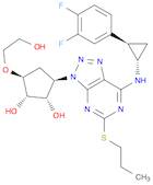 (1S,2S,3R,5S)-3-(7-(((1S,2R)-2-(3,4-difluorophenyl)cyclopropyl)amino)-5-(propylthio)-3H-[1,2,3]tri…