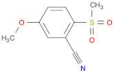 5-Methoxy-2-(methylsulfonyl)benzonitrile